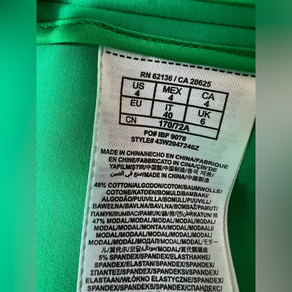 Marciano Tailored Kelly Green Blazer Size 4 - Picture 4 of 6